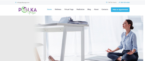 Polka Yoga Website Designing & Development Polka Yoga Website Designing & Development